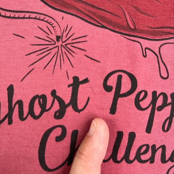 TBar Cotton On T Shirt Mens Large Ghost Pepper Challenge Jolokhia Hot Peppers - Picture 10 of 16